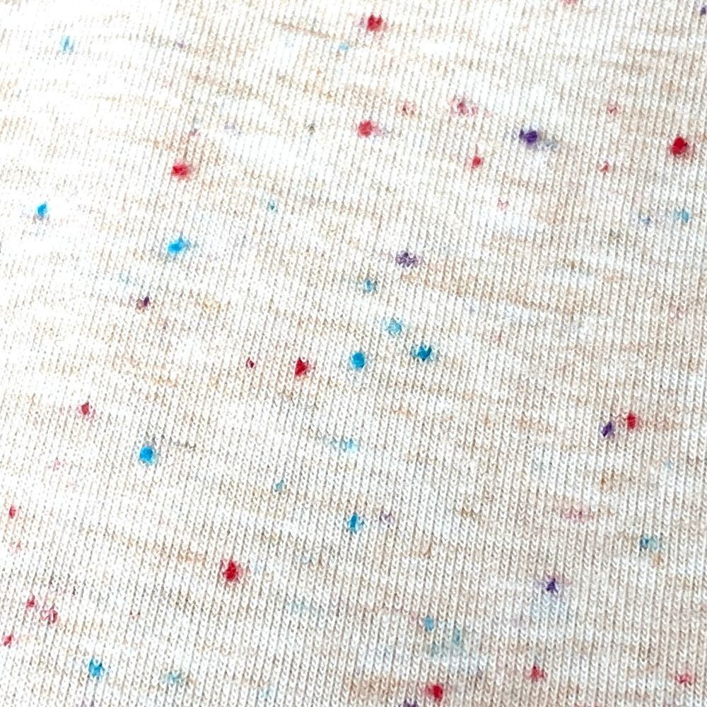 ThirdLove Salmon Pink Speckled Henry Neck Long-sleeve Top Sz M Cottage Casual - Picture 2 of 9